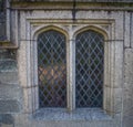 St Eustachius Church window - Tavistock, England, UK Royalty Free Stock Photo